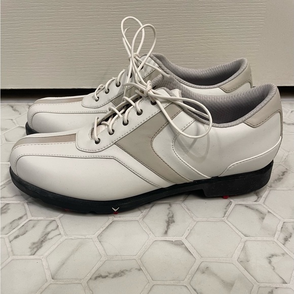 NWOT white and taupe Callaway Golf CG Sport women’s golf shoes, size US 8.5 - Picture 5 of 8